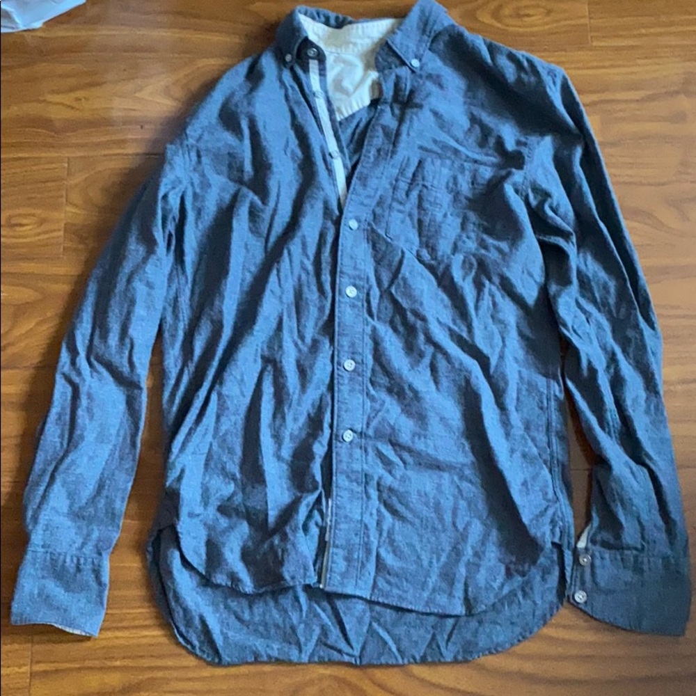 Rag and Bone Men’s Gray Button Down